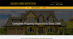 Desktop Screenshot of goldenhomeinspection.com