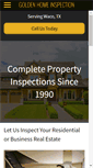 Mobile Screenshot of goldenhomeinspection.com